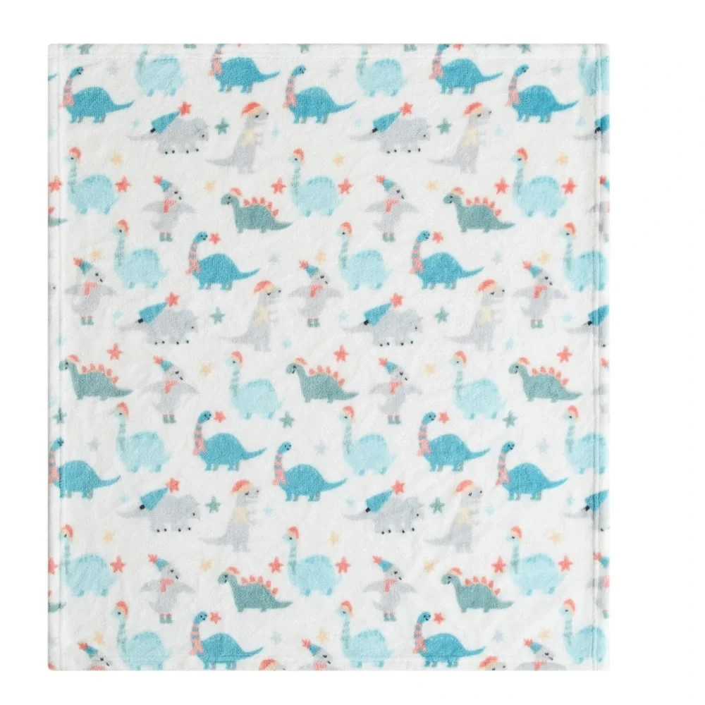 Baby Plush Dinosaur Baby Blanket (30x36in)